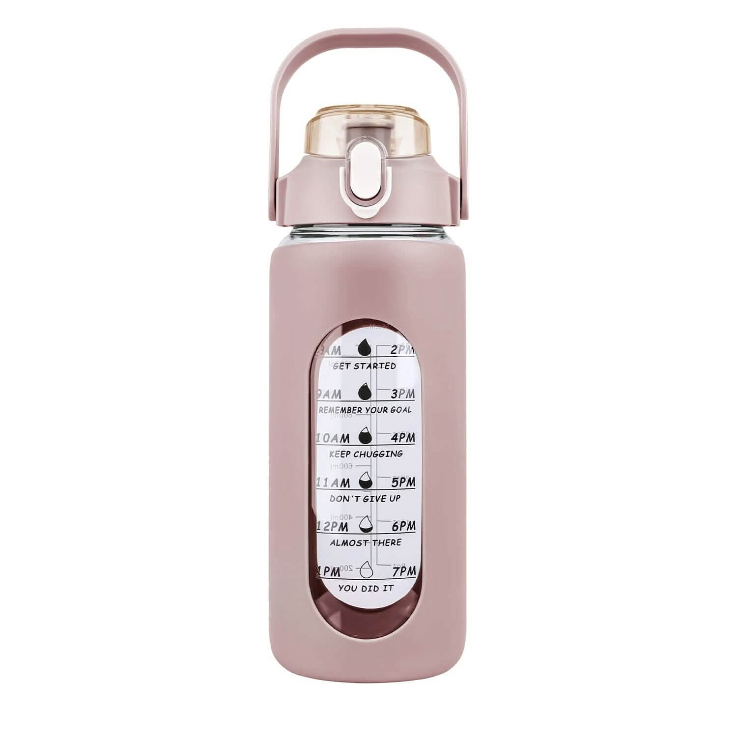 Hydration Goal Water Bottle with Time Markers
