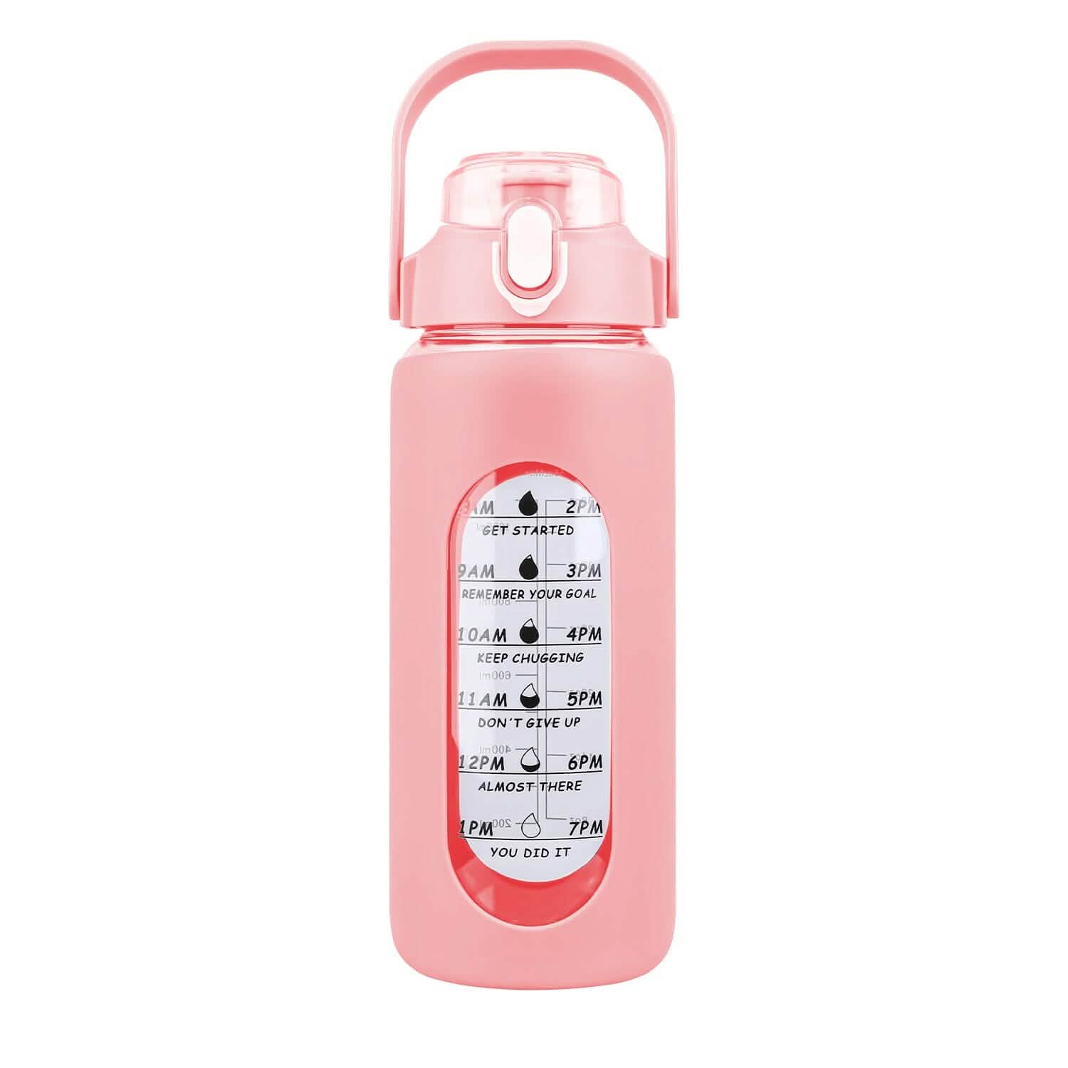 Hydration Goal Water Bottle with Time Markers