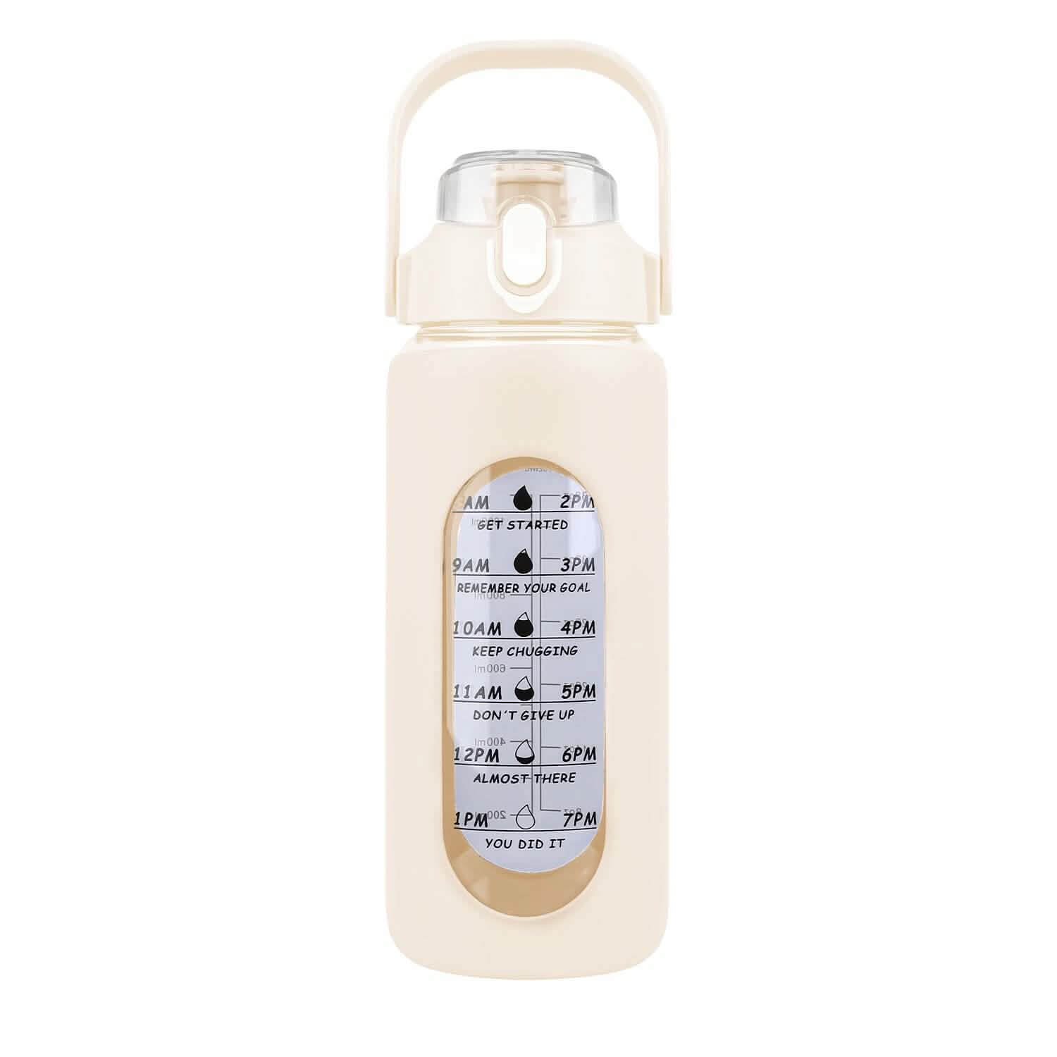 Hydration Goal Water Bottle with Time Markers