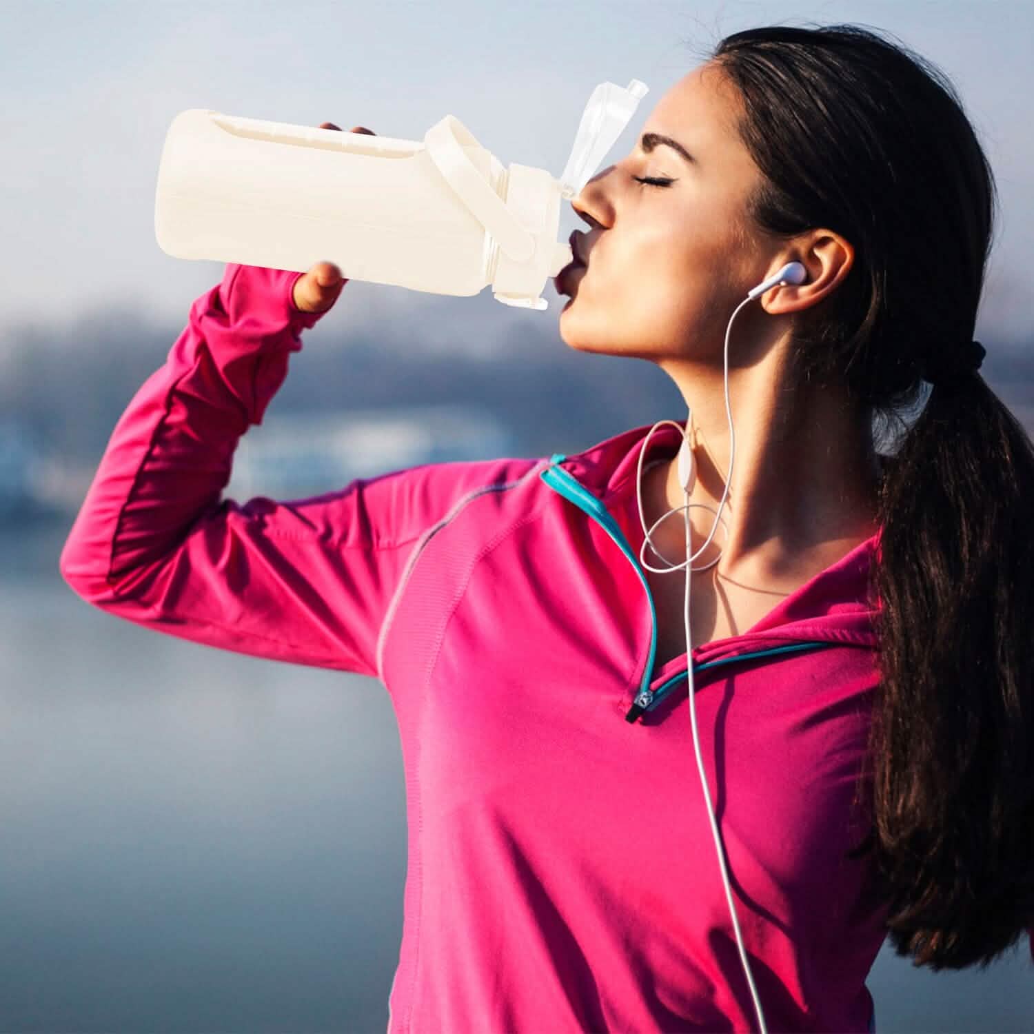 Hydration Goal Water Bottle with Time Markers